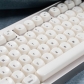 Semitransparent MAC Style 104+34 Keycaps Set ABS Doubleshot Translucent MOA Profile for Gaming Keyboard